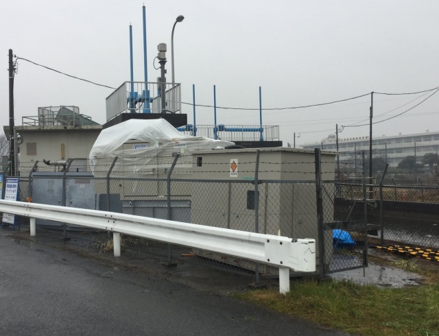 水門施設の予備発電設備の撤去