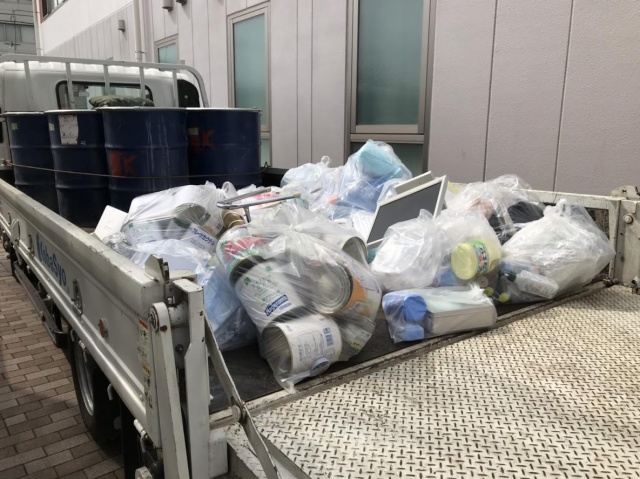 病院から排出された混合廃棄物