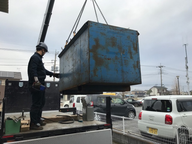 工事現場から排出された漆喰